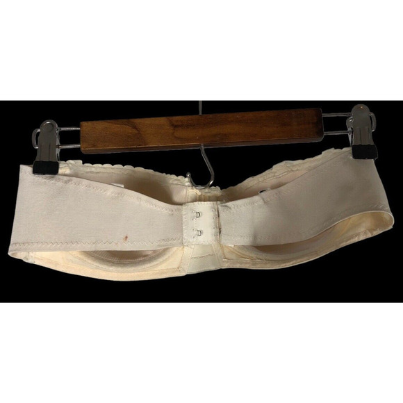 Vintage Strapless Bra JCPenney Size 34B White 34 B 1960s 1970s - Picture 2 of 5